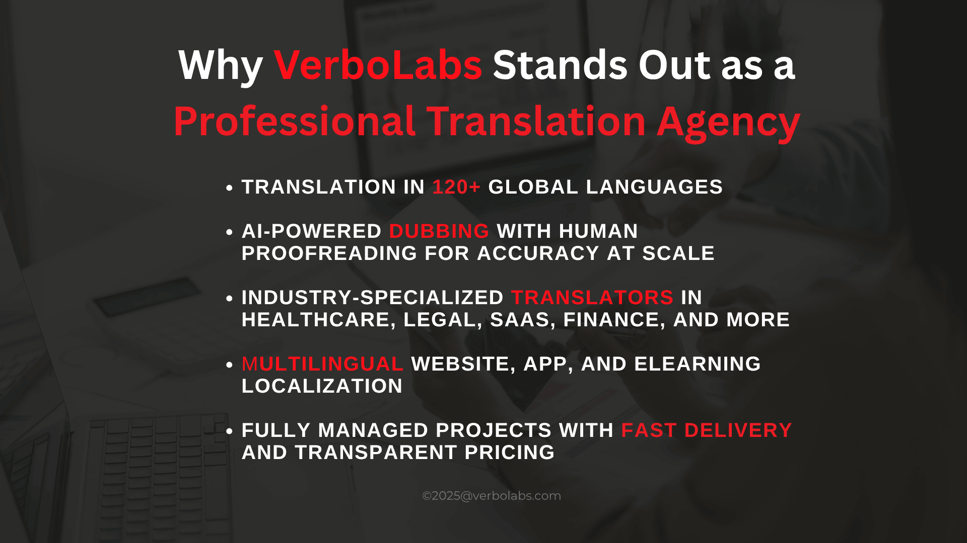 Why VerboLabs Stands Out as a Professional Translation Agency
