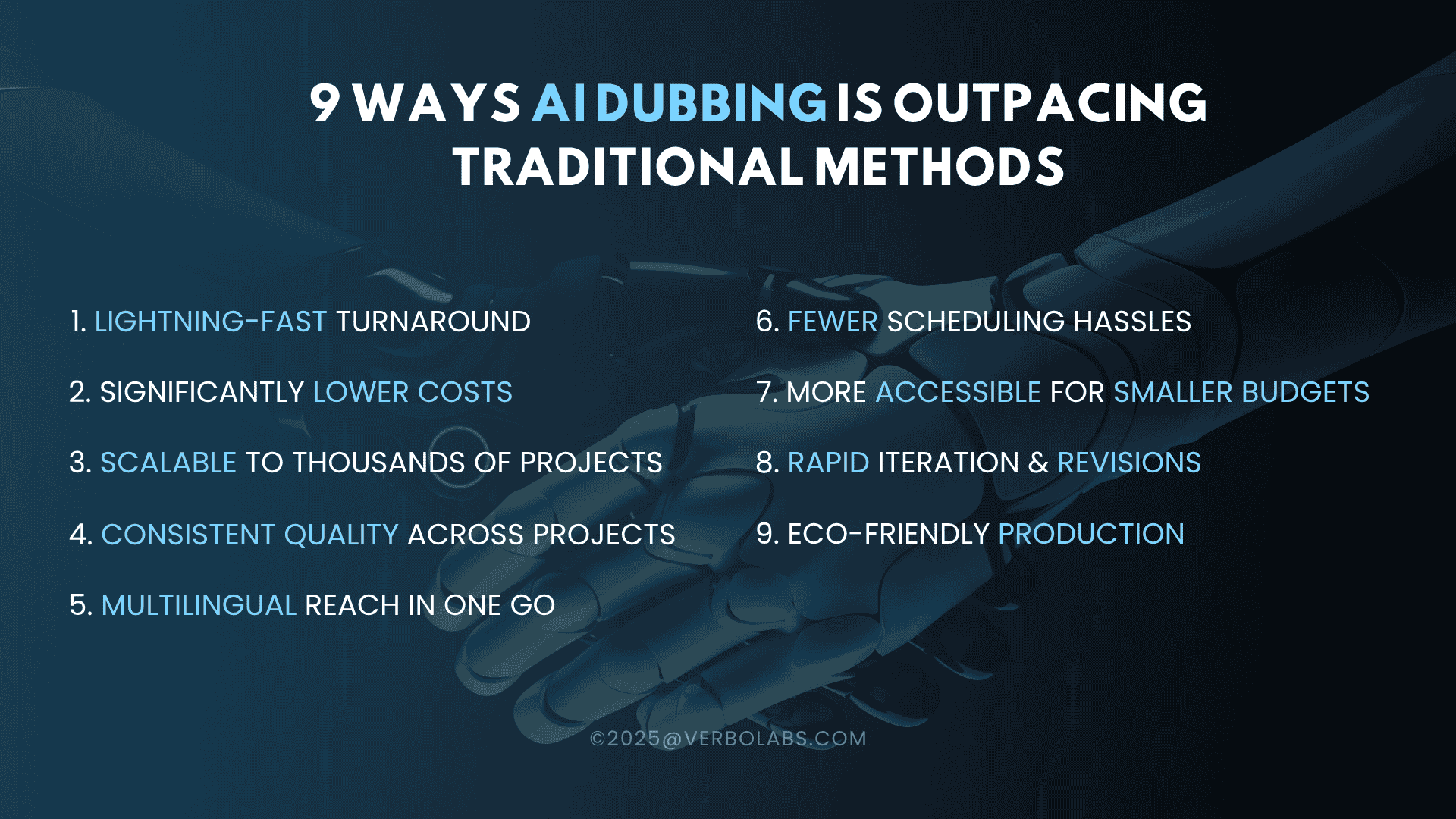 9 Ways AI Dubbing Is Outpacing Traditional Methods