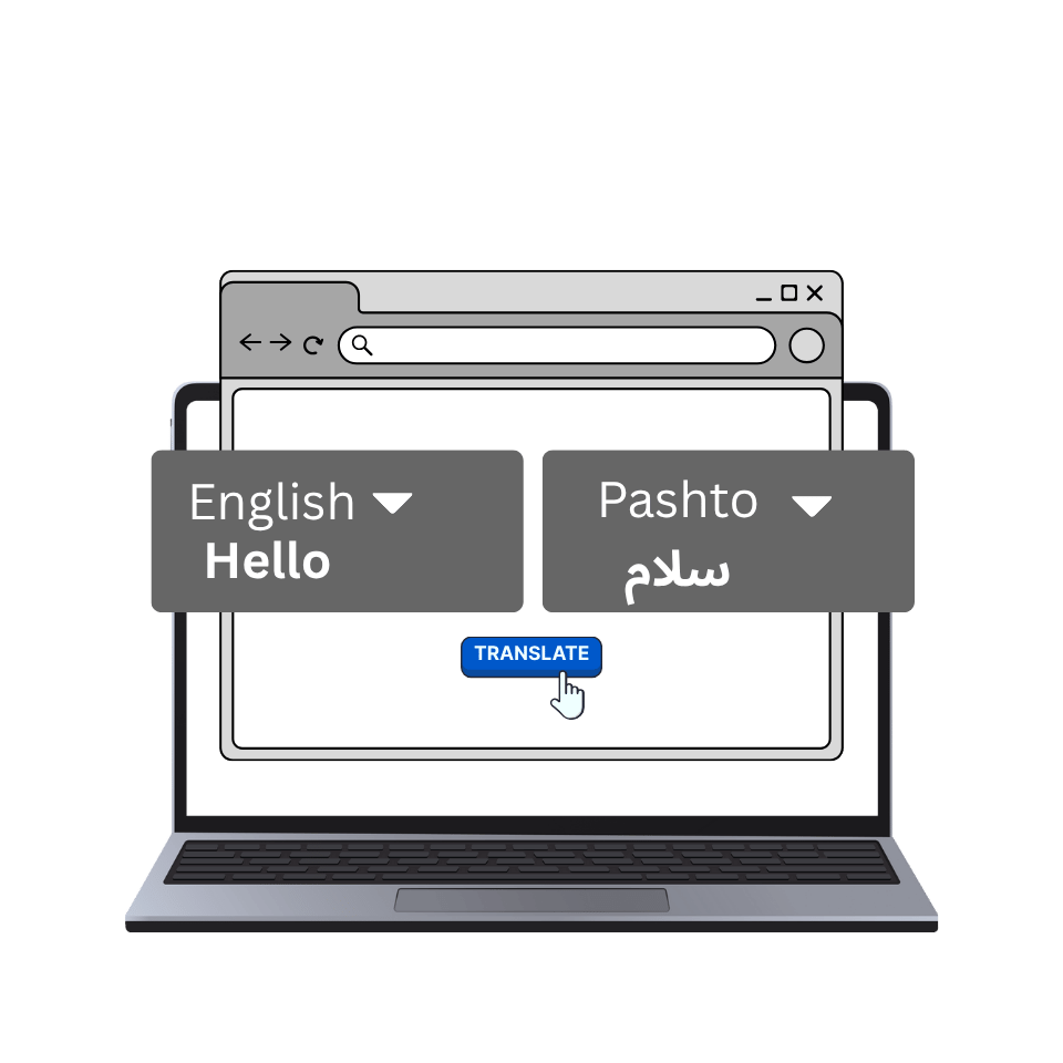 English to Pashto translation