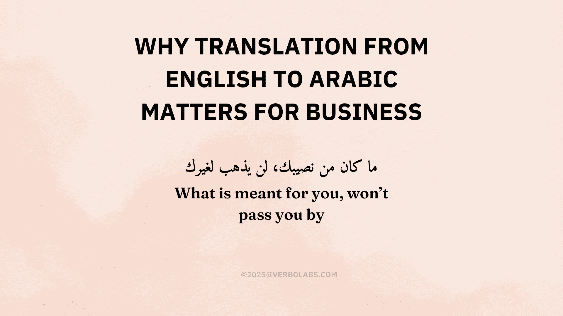 Why Translation from English to Arabic Matters for Business