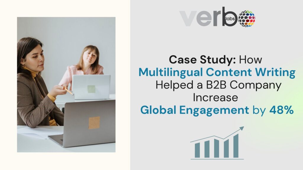 Case Study: How Multilingual Content Writing Helped a B2B Company Increase Global Engagement by 48%