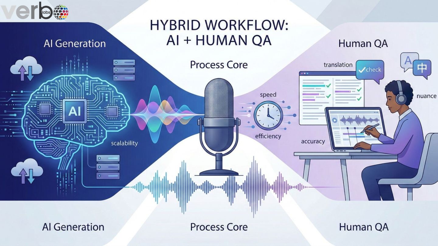 AI Dubbing with Human QC at VerboLabs