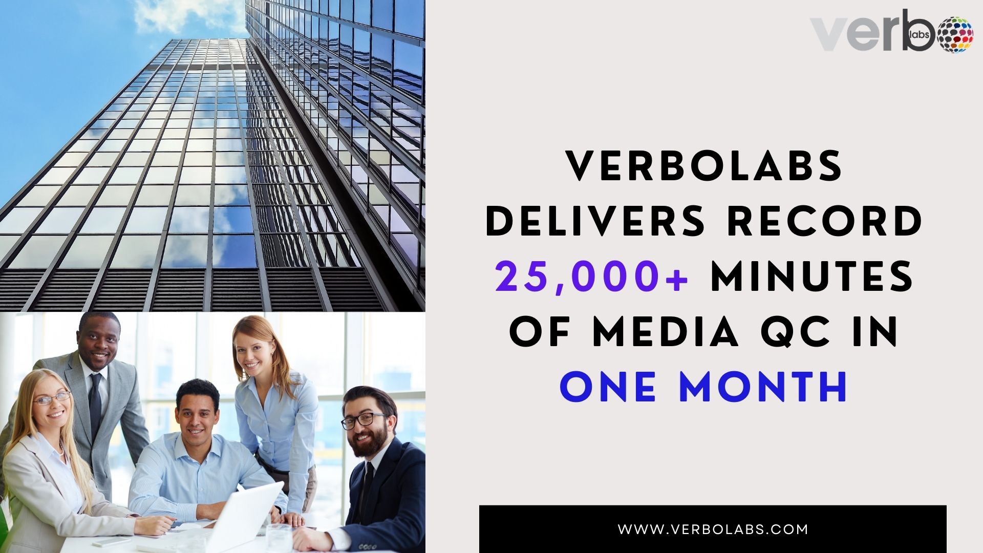 VerboLabs Delivers Record 25,000+ Minutes of Media QC in One Month