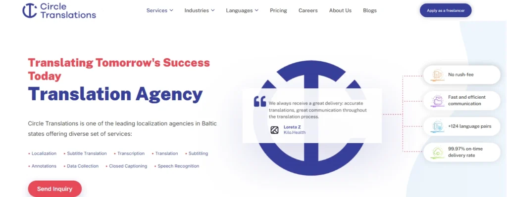 Circle Translations Homepage