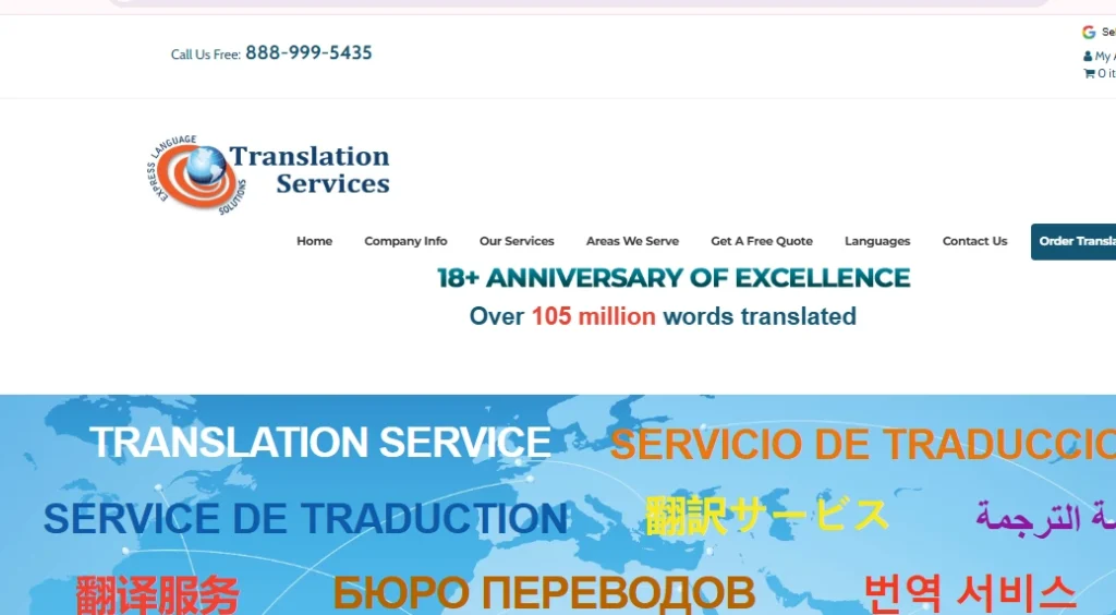 Express Language Solutions Homepage
