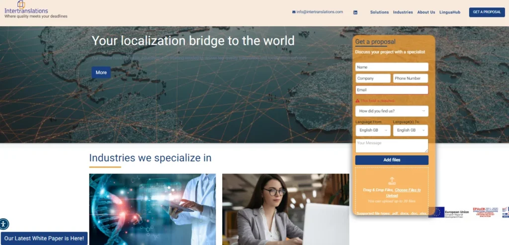 Intertranslations Homepage