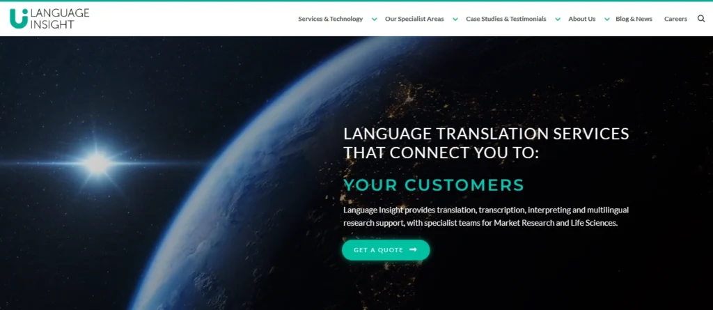 Language Insight Homepage
