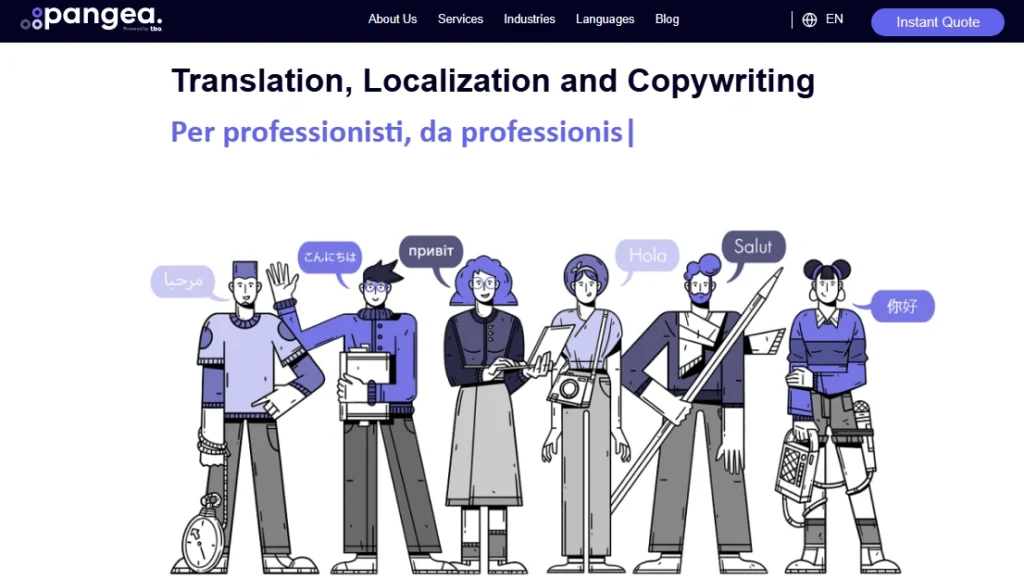 Pangea Localization Services Homepage