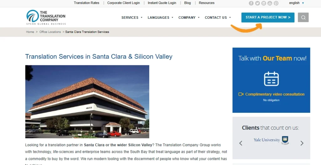 The Translation Company Homepage