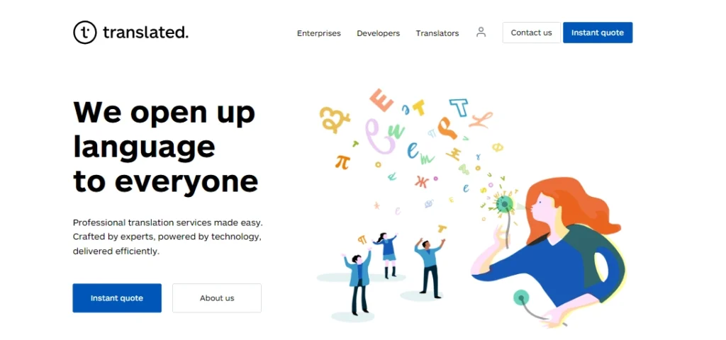 Translated Homepage